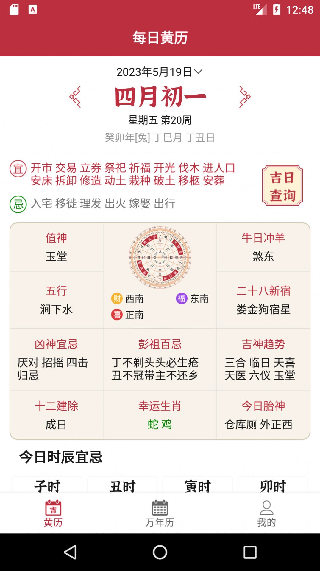 每日黃歷