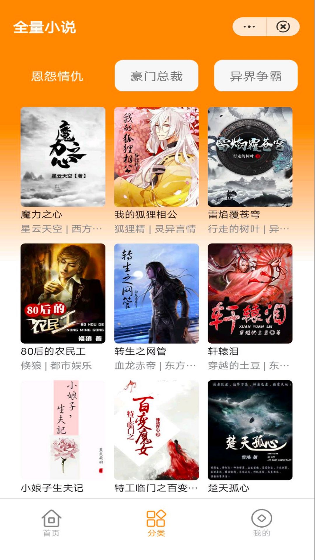全量小說
